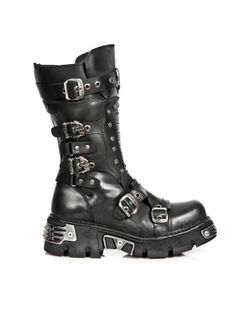 NewRock M-1020 Goth/Punk Biker Boots