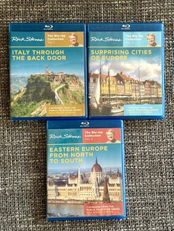 Rick Stevens 3-discs Blu-Ray - Italy, Cities Of Europe, Eastern Europe - Like New