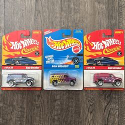 Hot Wheels Baja Breaker Van Lot Of 3 All New In Packages