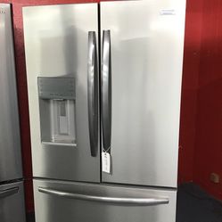 New Scratch And Dent Frigidaire Gallery 28 Cu Ft Stainless Steel French Door Fridge. 1 Year Warranty 