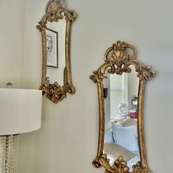 Set Of Two Antique Style Mirrors