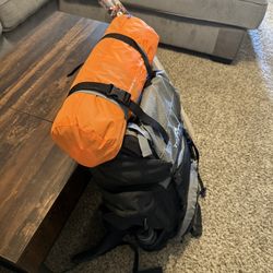 Brand New Ruck Sack Teton Sport / With Sleep System, Tent, Poncho Liner, Poncho And For Free An Army Ruck 