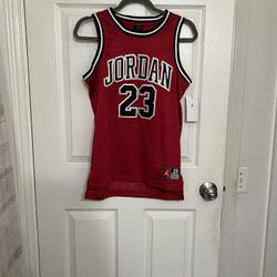 Jordan Red Jersey with Black and White Trim