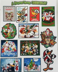 Looney Tunes Xmas Sticker Sheet