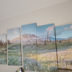 Canvas Mt Ranier Wall Art