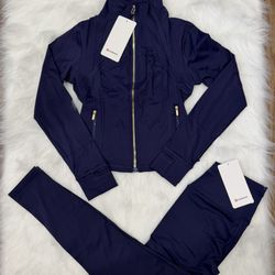 Lululemon Navy Blue Set Size 6&8 