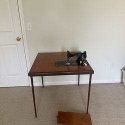 Singer Sowing Machine and Table