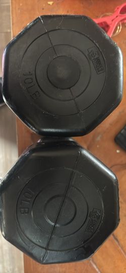 2 10 lb dumbells