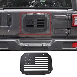Jeep Wrangler JL 2018+ Spare Tire Carrier Delete Filler Plate - USA American Flag Style