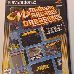 PlayStation 2 Midway Arcade Treasures Video Game Original Case Booklet