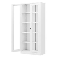 Display Cabinet with Glass Doors (white)