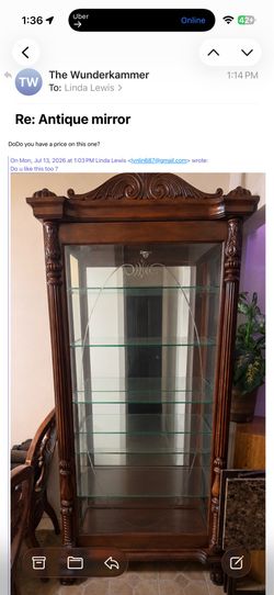 Vintage china cabinet