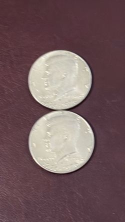 1976 Kennedy bicentennial half dollars 2 coins