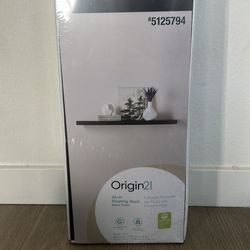 Black floating shelf