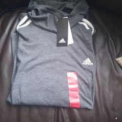 Woman's Adidas Pullover With Hoodie