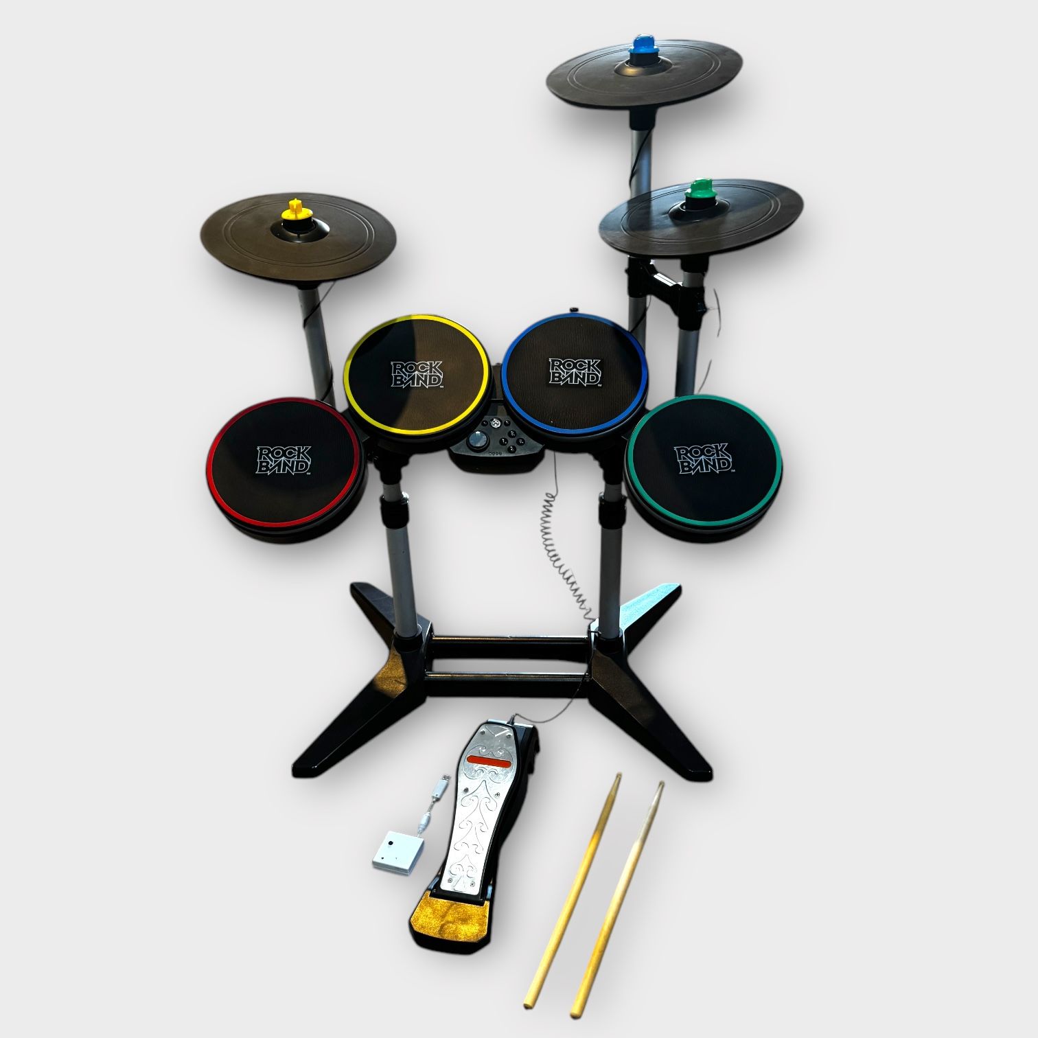 Nintendo Wii Rock Band 3 Pro-Drums Full Set 96911 (RB3) With Dongle And Pedal