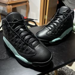 Jordan 13 Retro (Black Island Green) Size 9 