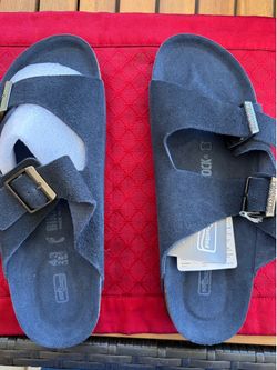 Birkenstock Leather Cork Slides Size 11.5 Women