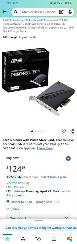 ASUS ThunderboltEX 4 with Intel