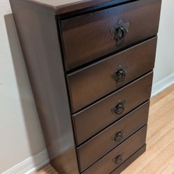 Vintage Style 5 Drawer Lingerie Wood Chest