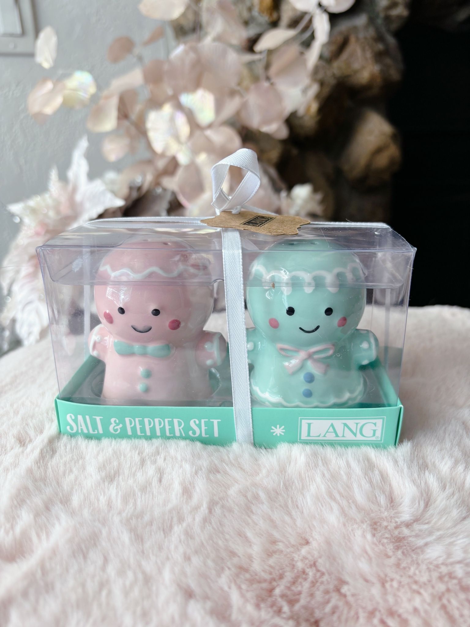 Pastel Gingerbread Salt And Pepper Shakers