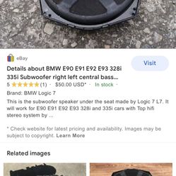 Subwoofer For Bmw 