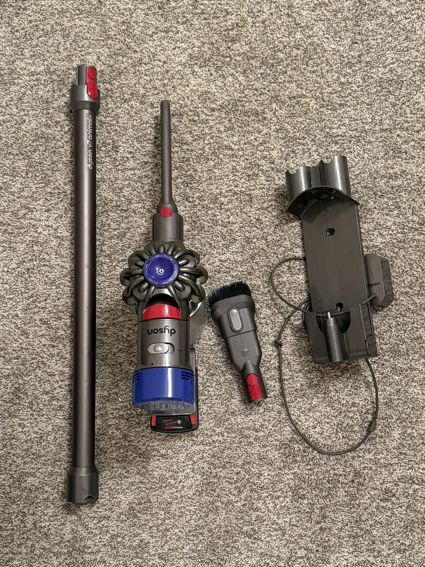 Dyson V8 Motörhead Incomplete Vacuum With Milwaukee Battery Adapter