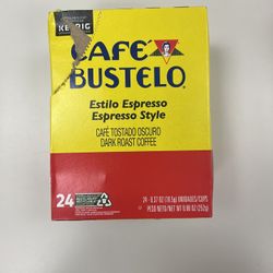 48 K- PODS Cafe BUSTELO Espresso (24ct) and 24 assorted pods