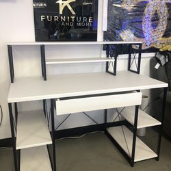 New White Wood /black Metal Desk K Furniture And More 5513 8th Street W Suite 10 Lehigh 