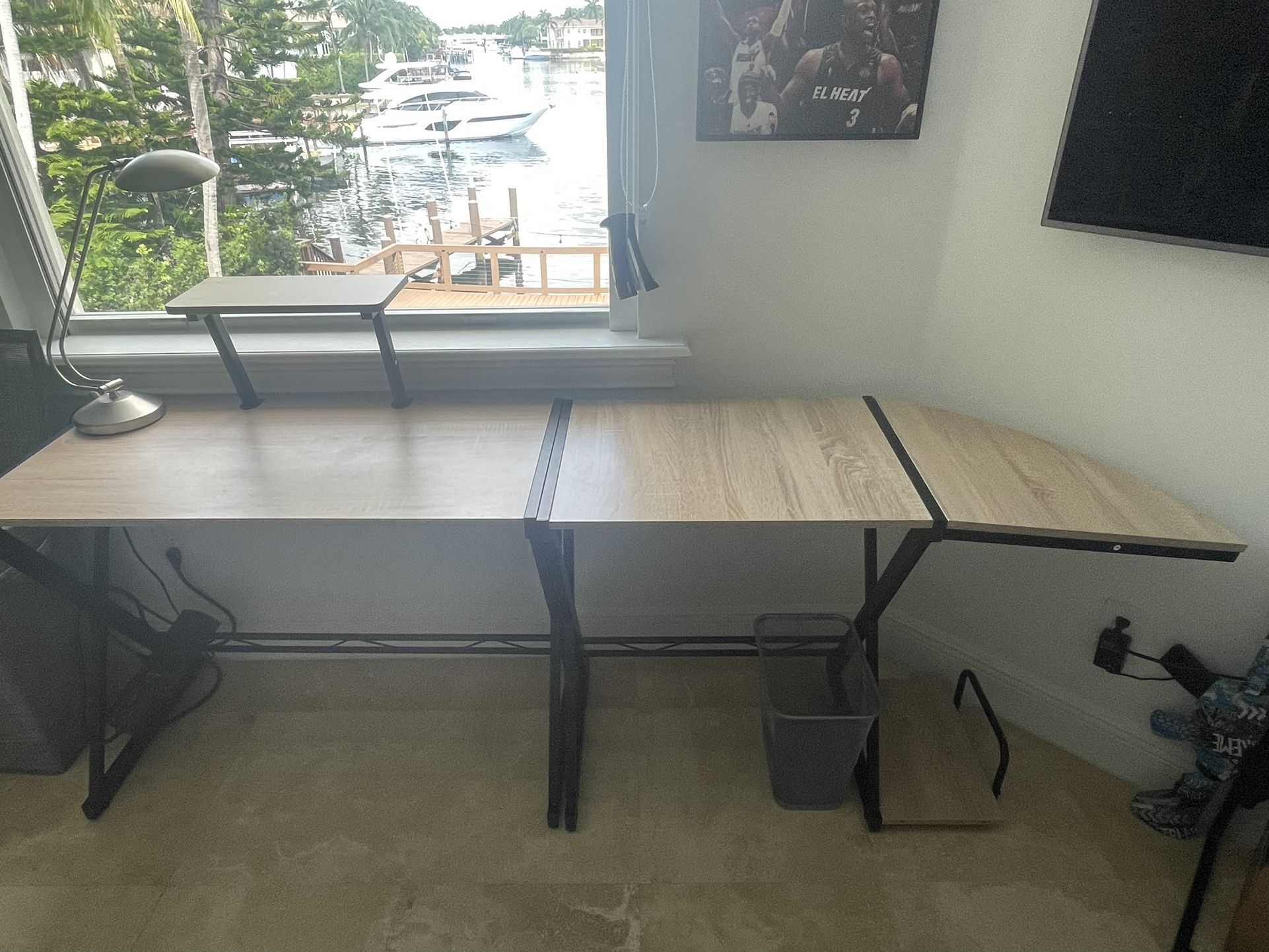 Desk- Office Desk Black And Wood