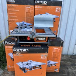 RIDGID 6.5-Amp 7 in. Blade Corded Table Top Wet Tile Saw  NEW $125