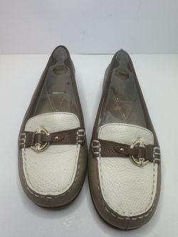 Aerosoles Nu Moon Taupe Combo Loafers Size 5.5M