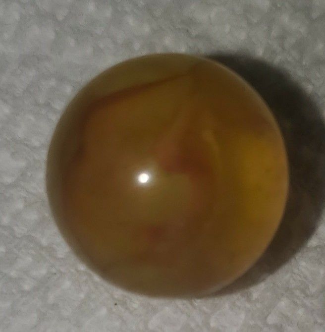 Vintage German Handmade Yellow Amber Marble