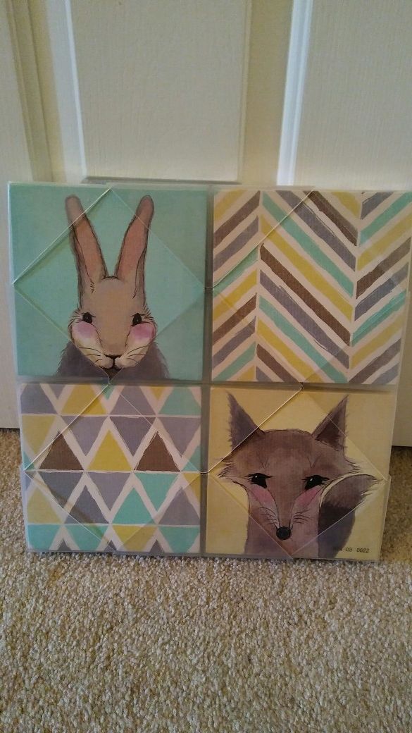 Woodland Animals Canvas Prints