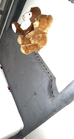 Gray Upholstered bunk beds