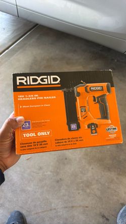 Rigid 18V 1-3/8 inch headless Pin Nailer