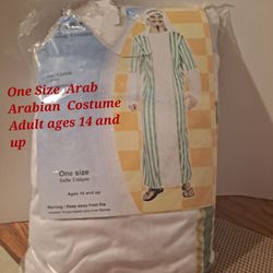 One Size Fits Arab Arabian Adult Costume Ages 14 And Up