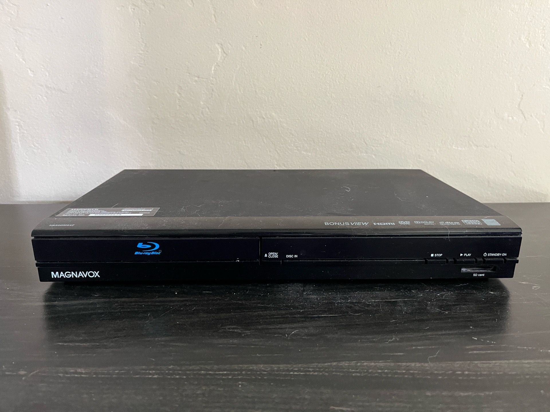 Magnavox Blu-Ray Player