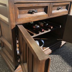 Beautiful Walnut Bar Cabinet -Reduced