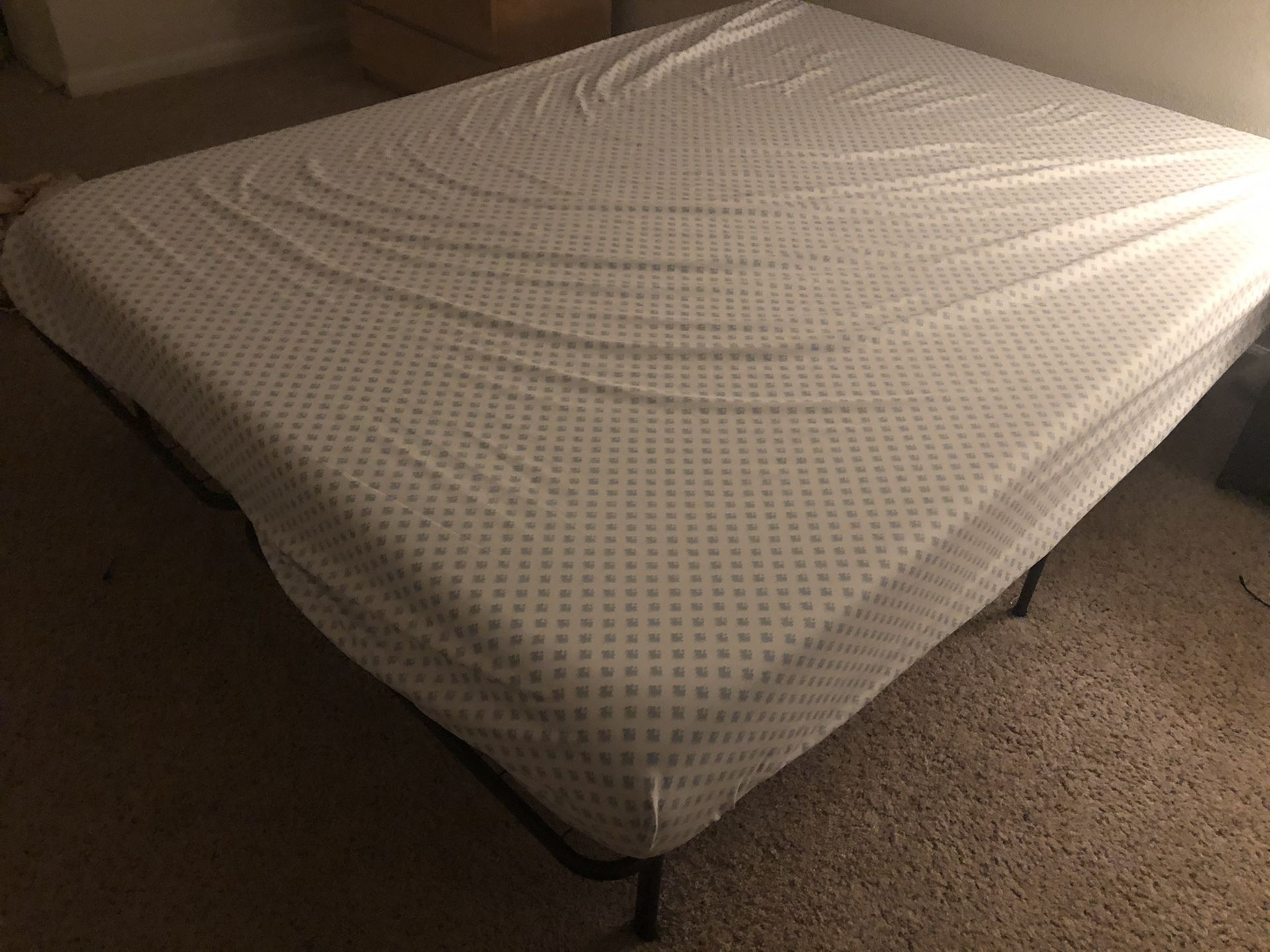 King Bed mattress with frame