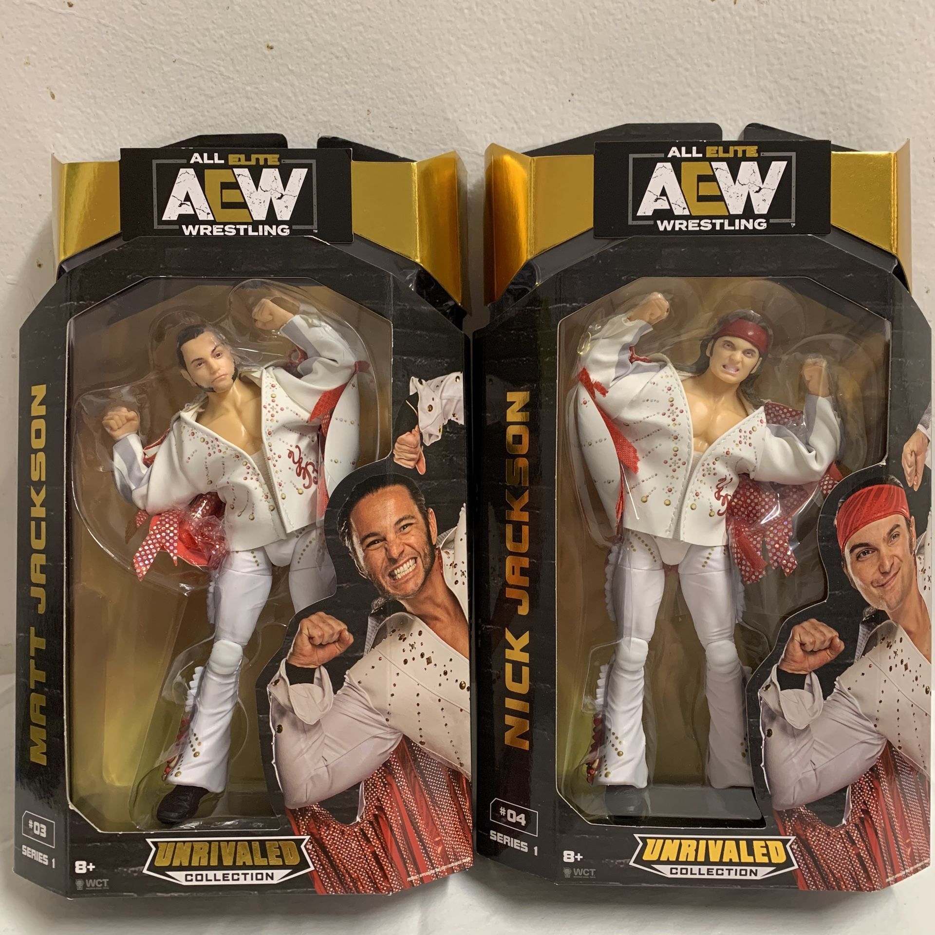 AEW Unrivaled Young Bucks Matt & Nick Jackson Figure All Elite Wrestling