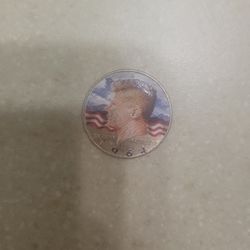 1964 Kennedy Colorized Silver Half Dollar 
