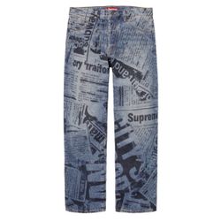 SUPREME “NEWSPAPER” JEANS SIZE 34 MENS 