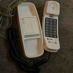 AT&T 210 white corded Trimline phone