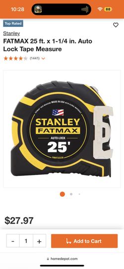 Stanley Fat Max Tape Measure
