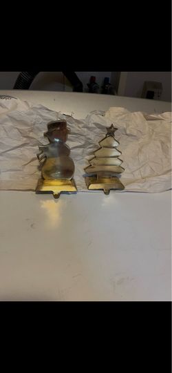 Metal Christmas Stocking Holders Set of 2