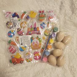 Easter- Stickers and Egg Painting Set