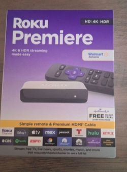 Roku 3920RW-SW Premiere - 4K/HDR Streaming Media Player