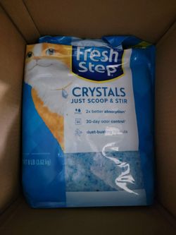 Fresh step cat liter crystals, 8 lb