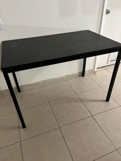 Black table